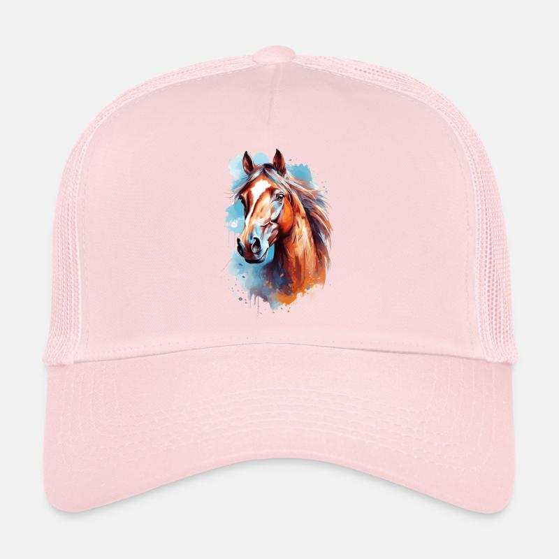 Conception du cheval Aqaurell Casquette trucker 