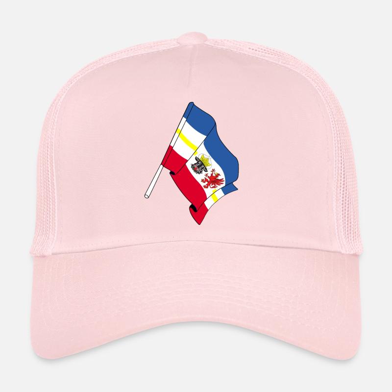 Flagge Mecklenburg Vorpommern - Trucker Cap - Hellrosa
