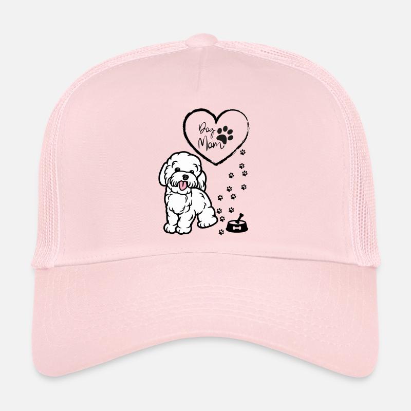 Süßer Hundemama Pullover, Welpenpullover für Frauen - Trucker Cap - Hellrosa