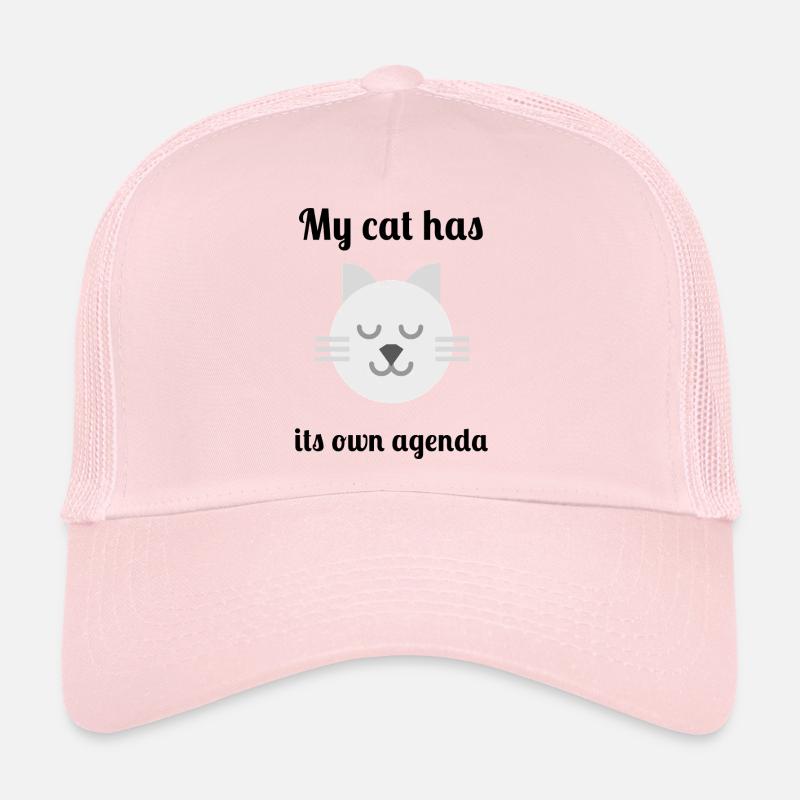 Mon chat a son propre agenda Casquette trucker 