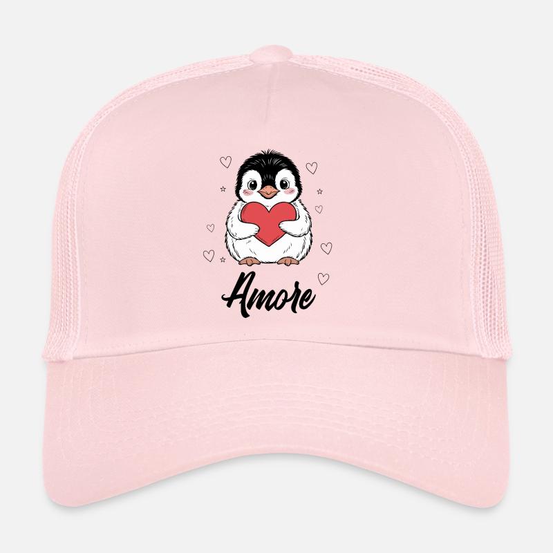 Süßer Pinguin mit Herz Trucker Cap