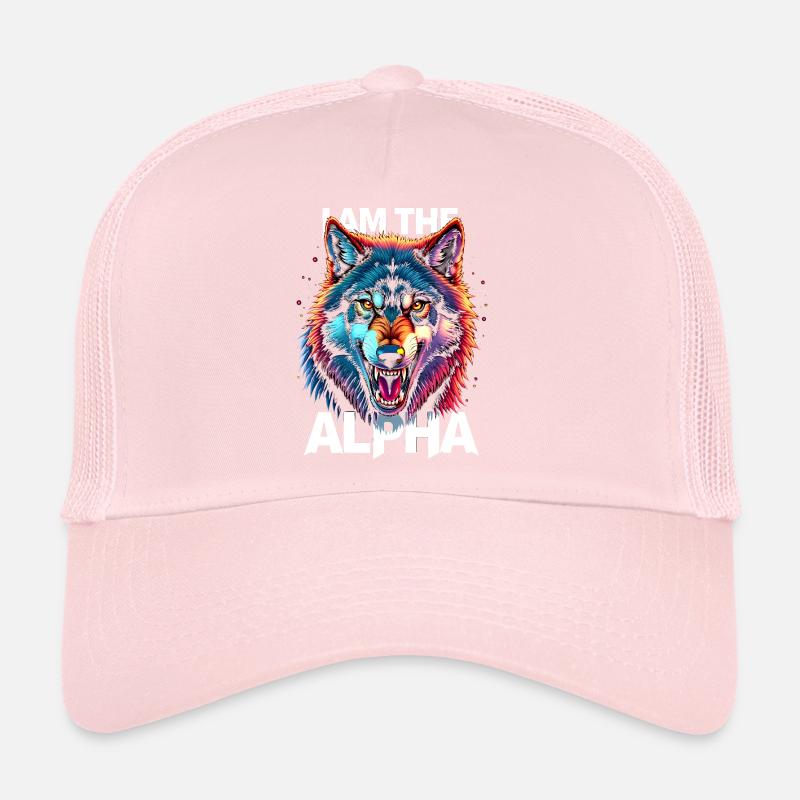 I am the Alpha Wolf Trucker Cap