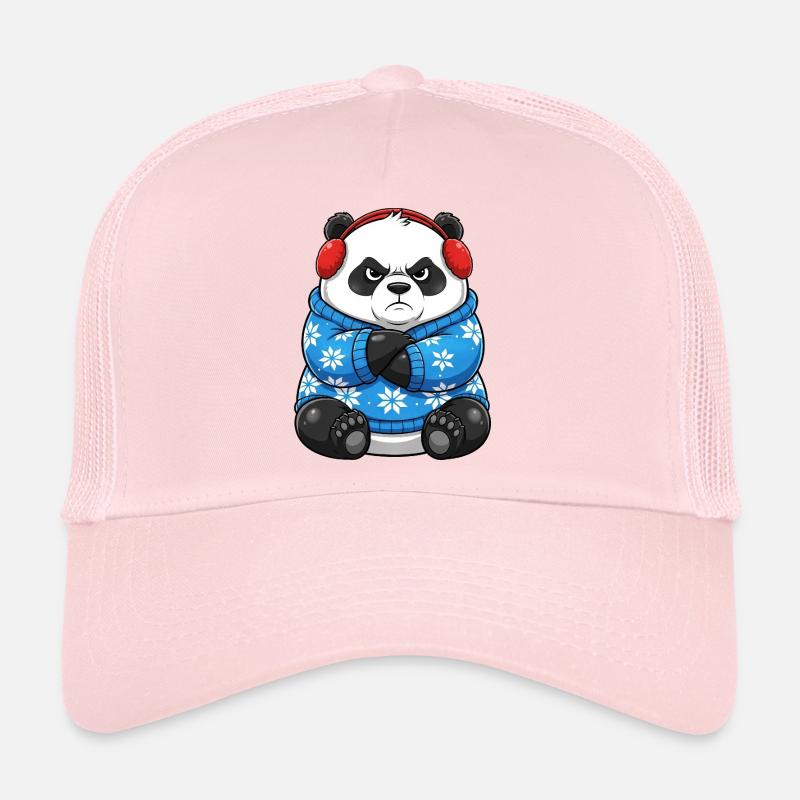 Grumpy Panda Tenue de Noël Hiver Drôle Casquette trucker 
