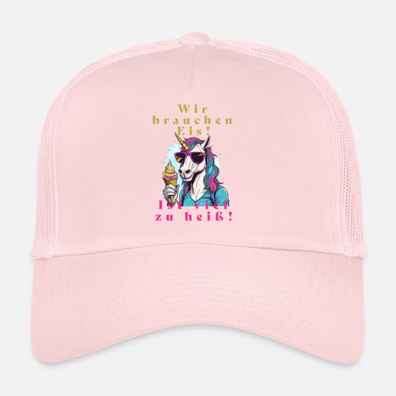 Einhorn Eis vs. Hitze - Trucker Cap - Hellrosa