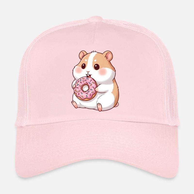 hamster mignon et cochon d’Inde dessin animé beignet Casquette trucker 