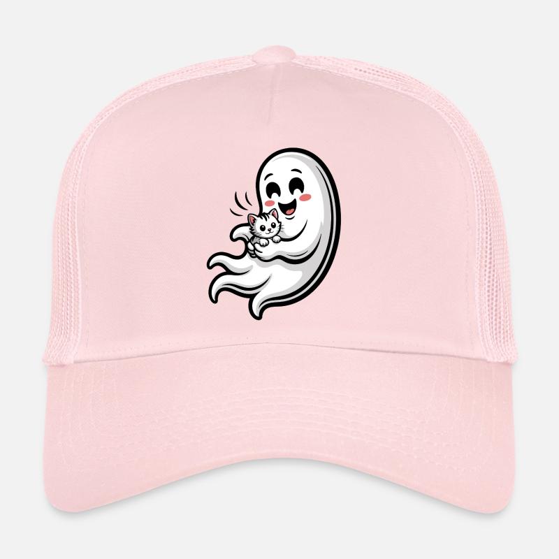 Kuscheliger Geist mit Katze Trucker Cap