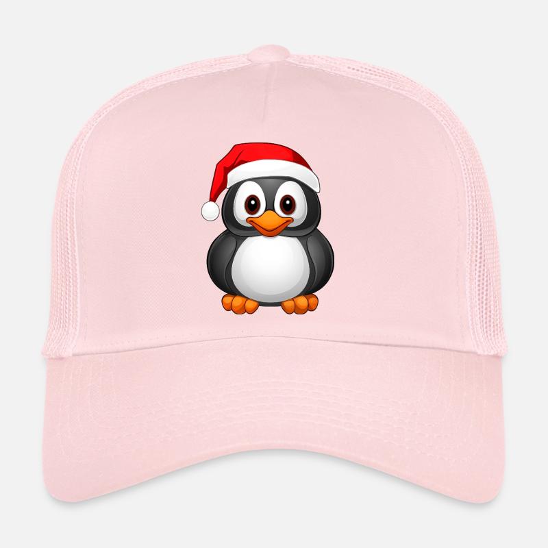 Pinguin Weihnachten - Trucker Cap - Hellrosa