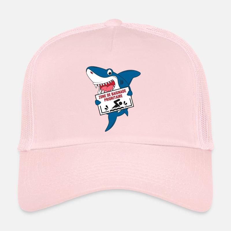 Zone de Baignade Prioritaire - Casquette trucker  - rose pâle