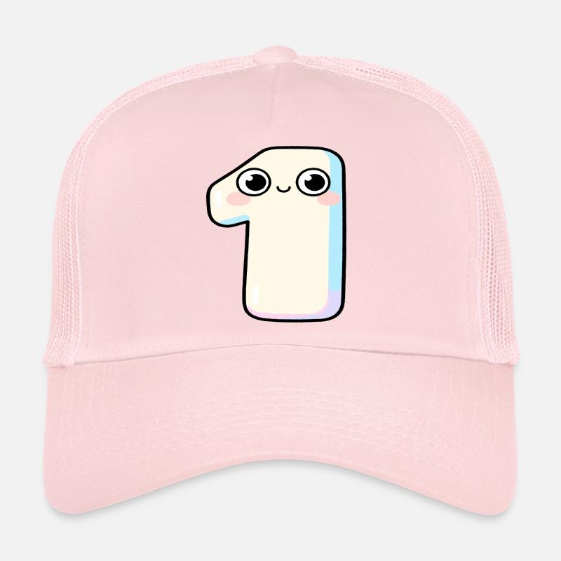 Number One Kawaii Pastel Trucker Cap