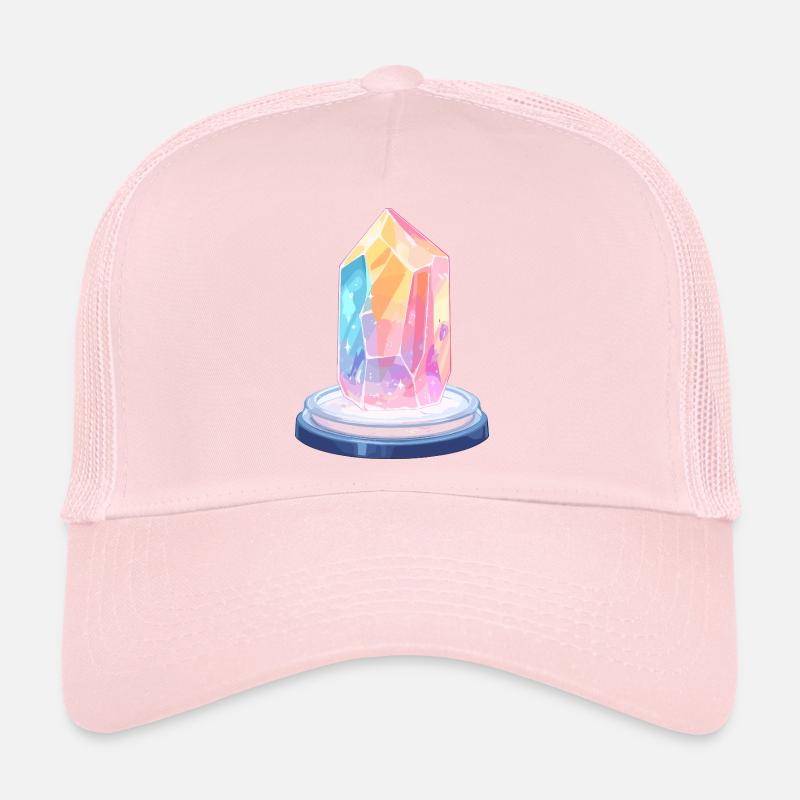 Pastellkristall auf Podest Trucker Cap