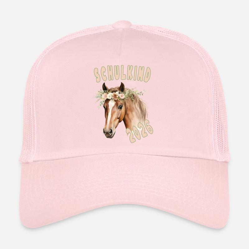 Schulkind 2026 Pferd Blumen Einschulung 2026 Trucker Cap