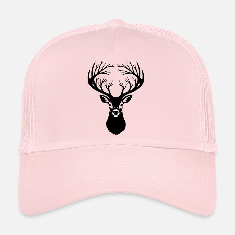 Hirschkopf Geweih Silhouette Trucker Cap