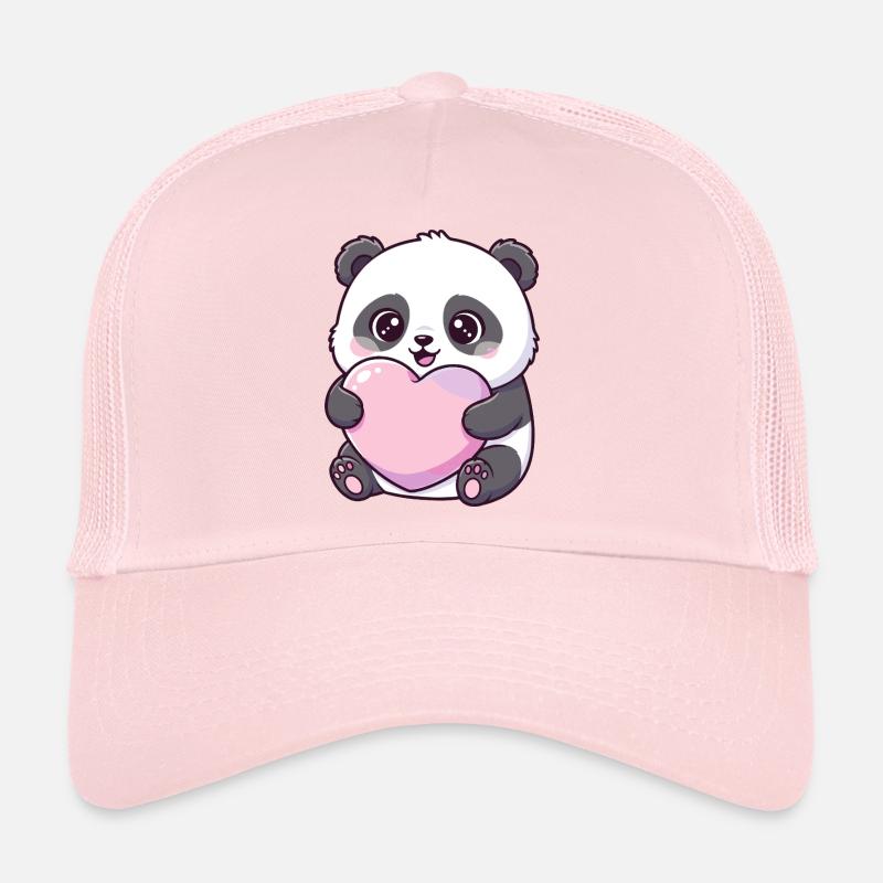 Kawaii Panda Herzliebe Trucker Cap