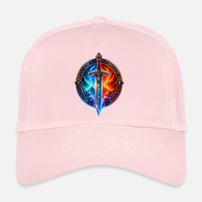 Épée du Dragon de Glace de Feu Casquette trucker 