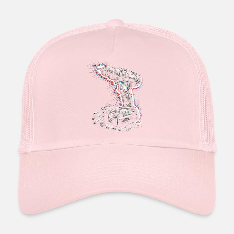 Cordless Screwdriver Tool DIY Design Trucker Cap
