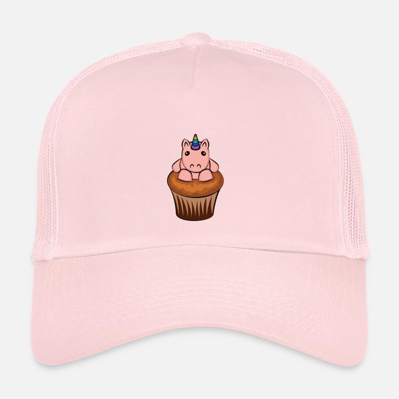 Ma petite couleur de petit gâteau sans écriture - Casquette trucker  - rose pâle