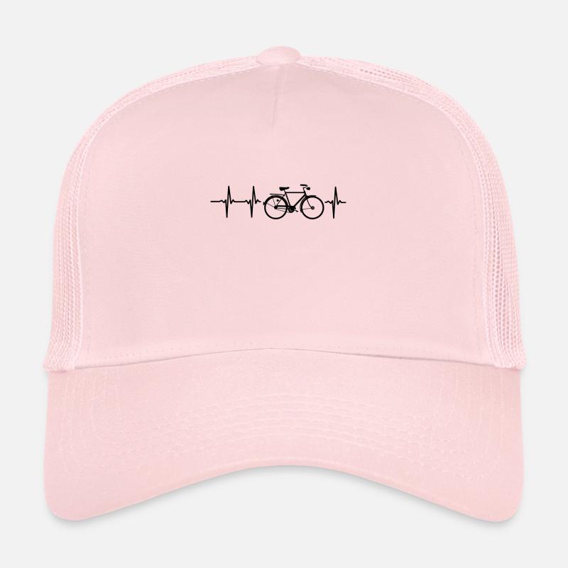 Mon coeur bat pour le cyclisme Casquette trucker 