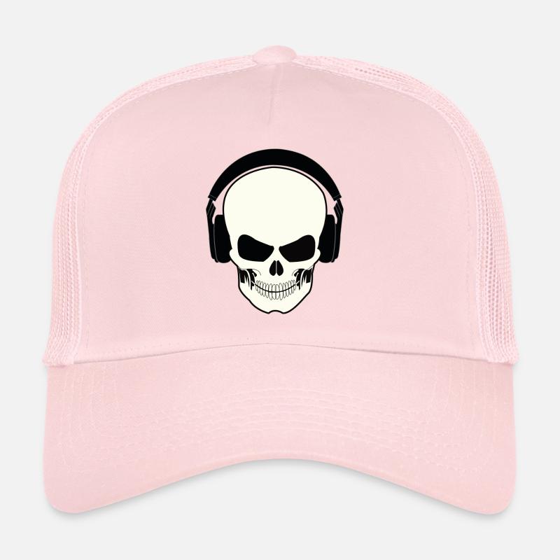skull and helmet Trucker Cap