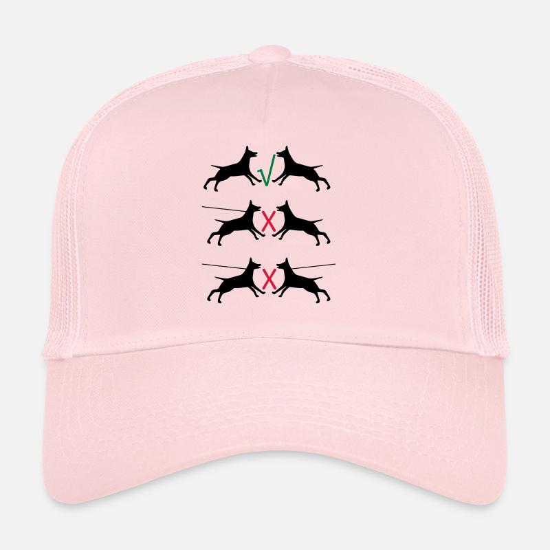 Hunde an der Leine - Trucker Cap - Hellrosa