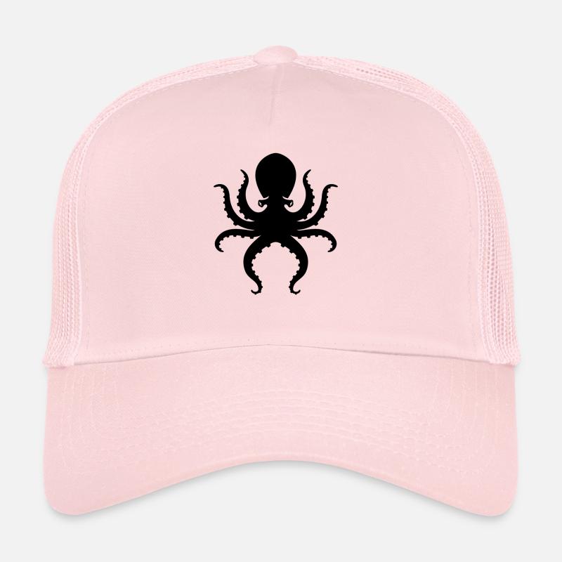 Oktopus - Trucker Cap - Hellrosa
