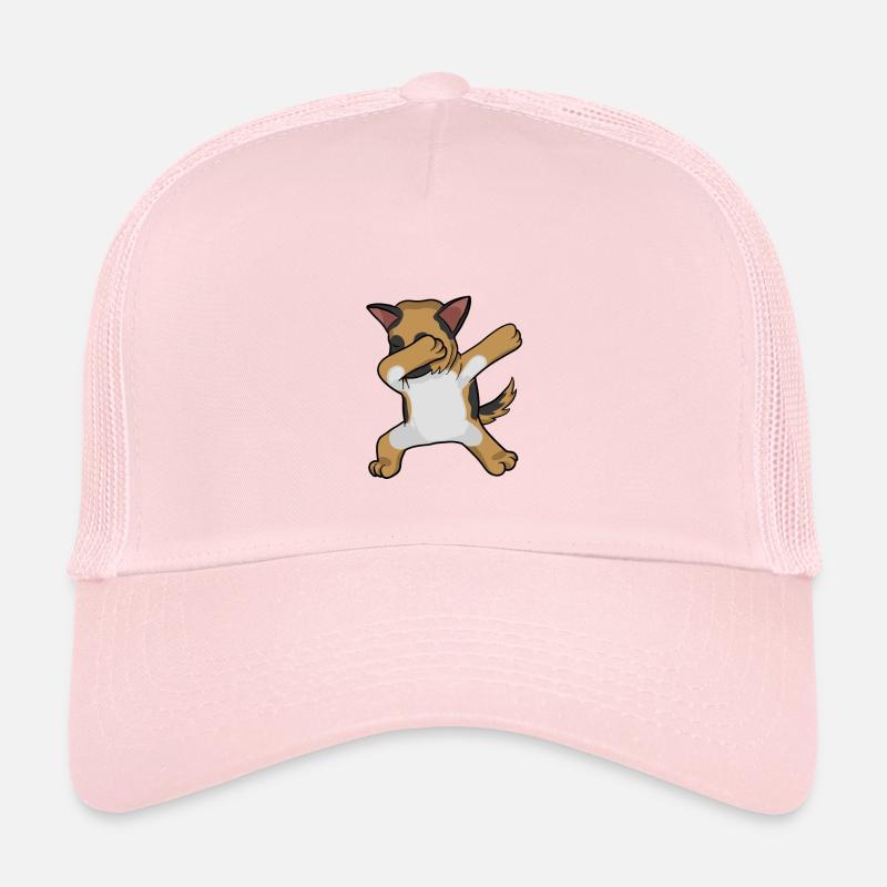 Schäferhund dabbing german sheperd - Trucker Cap - Hellrosa