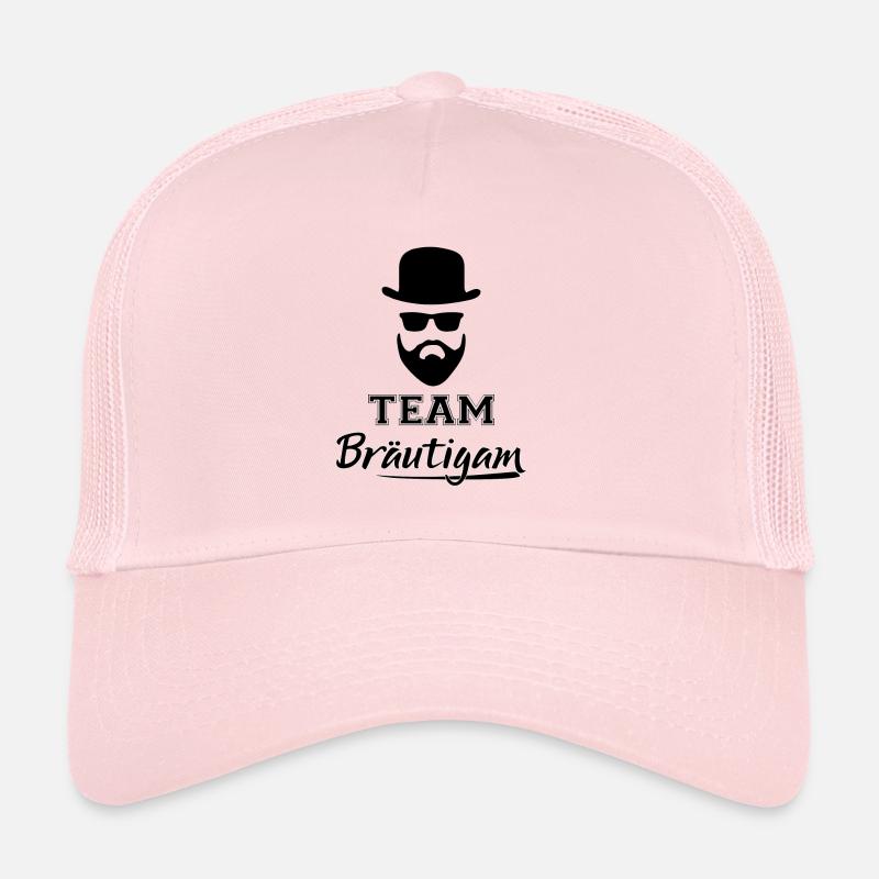 Team Bräutigam JGA Junggesellenabschied Party cool - Trucker Cap - Hellrosa