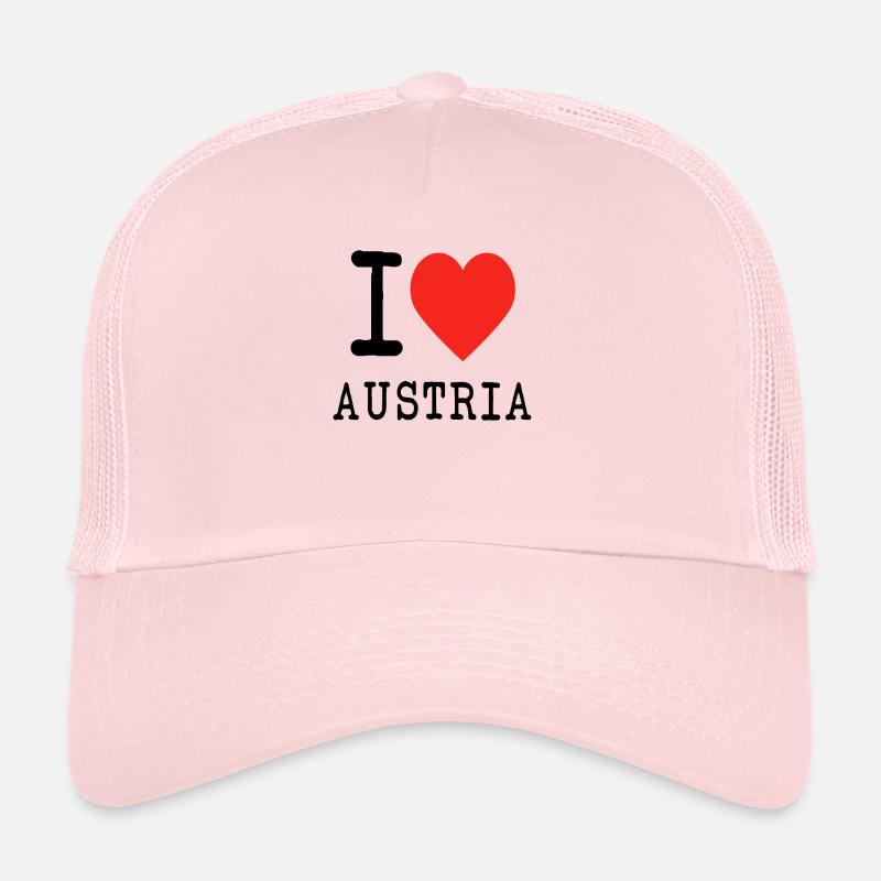 I love austria - Trucker Cap - Hellrosa