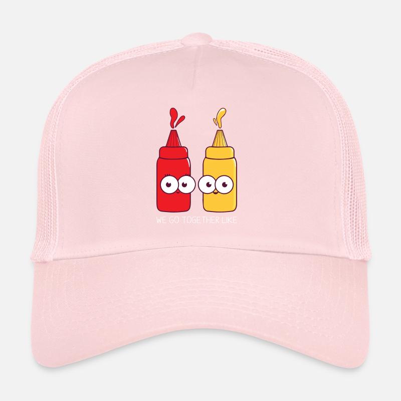 Nous allons ensemble comme le cadeau de ketchup et de moutarde Casquette trucker 