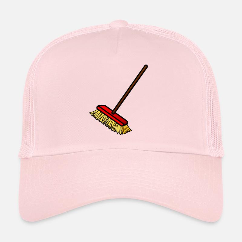 putzen cleaning putzfrau broom wischmop14 - Trucker Cap - Hellrosa