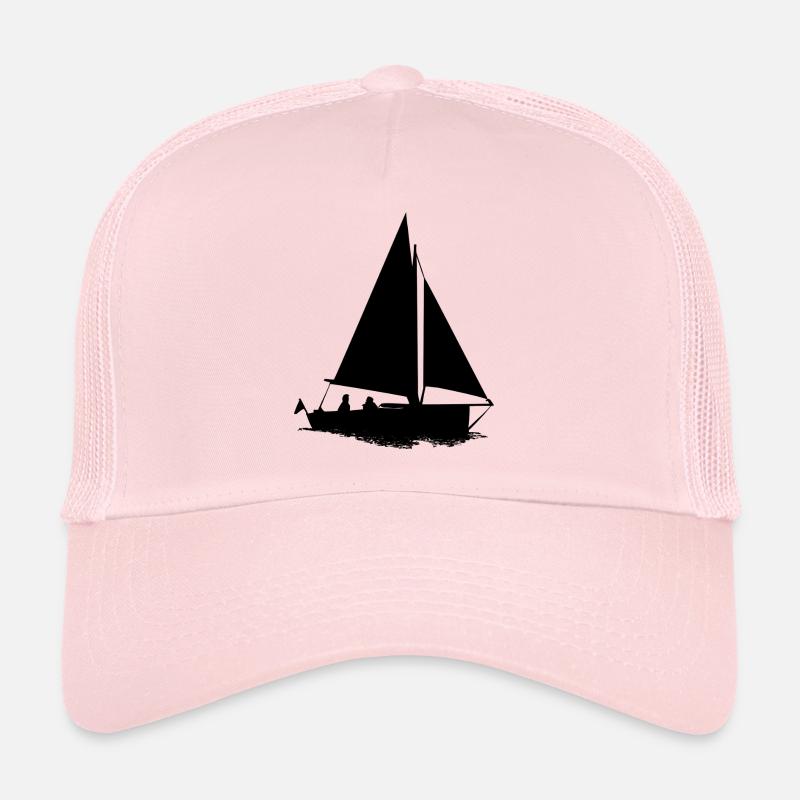 sailboat - Trucker Cap - pale pink
