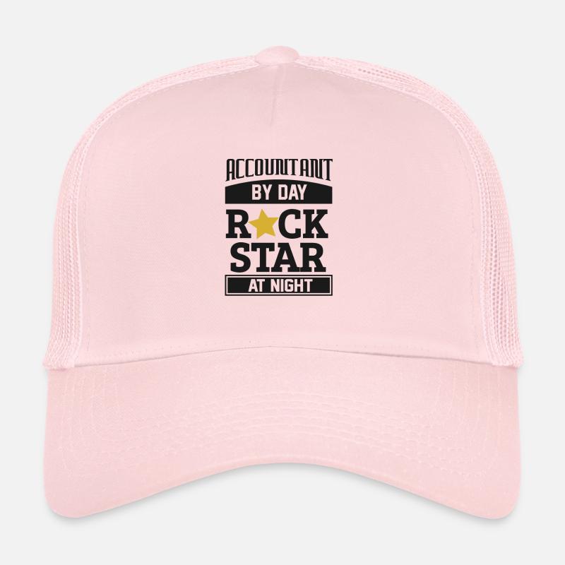 Parti comptable T-shirt - Casquette trucker  - rose pâle