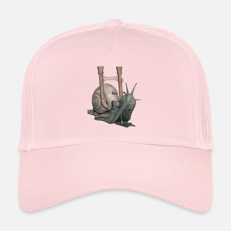 Snail Schnecke Fantasy Geschenk - Trucker Cap - Hellrosa