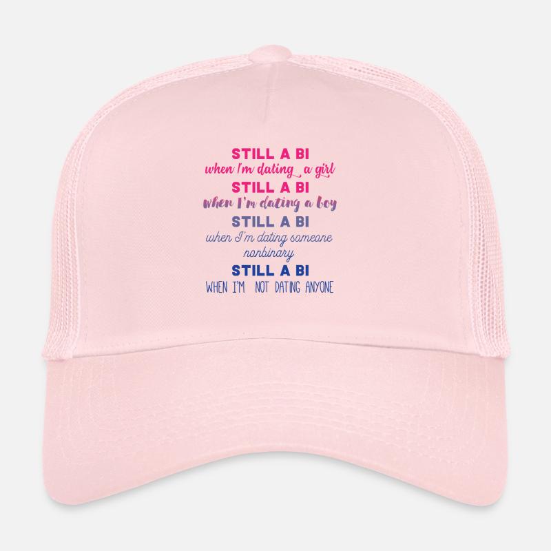 Bi - Bisexual - Gay Pride - LGBT - Geschenk - Trucker Cap - Hellrosa