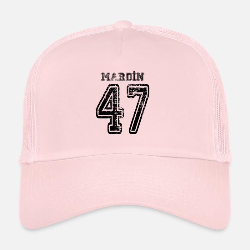 47 Mardin plaque d'immatriculation turque comme un cadeau - Casquette trucker  - rose pâle