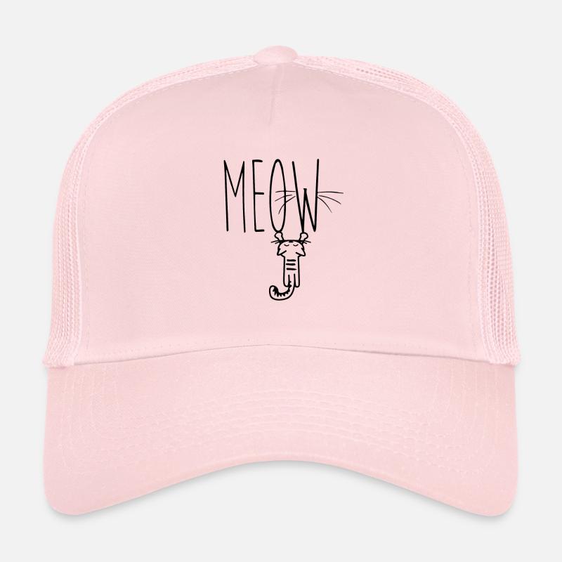 Meow meow - Trucker Cap - pale pink