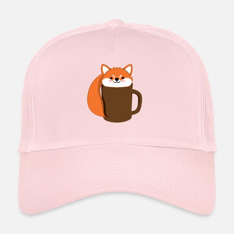 Fuchs - Kaffee - Tase - Comicstyle - Geschenk Trucker Cap