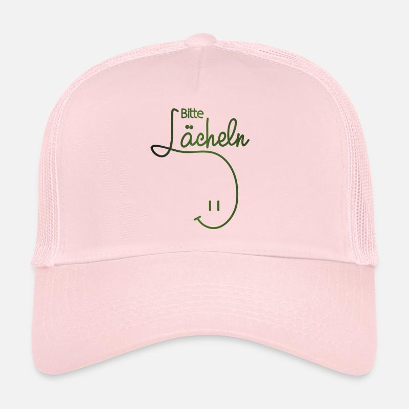 Bitte lächeln, please smile, smiley, Trucker Cap