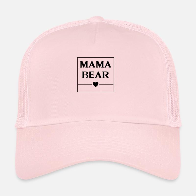 Boîte Mama Bear - Casquette trucker  - rose pâle