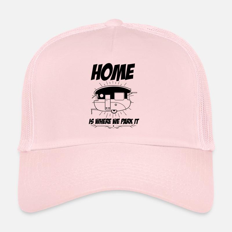 Camping camper camping gift caravan saying Trucker Cap