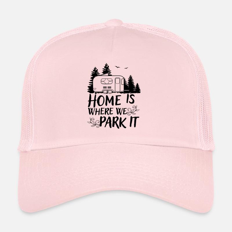 Camper camping camping gift caravan saying Trucker Cap
