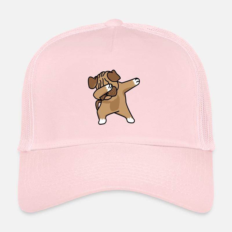 Pug Pug dab chien de chien Casquette trucker 