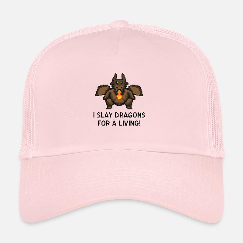 Dragons kill Pixel Gaming Trucker Cap