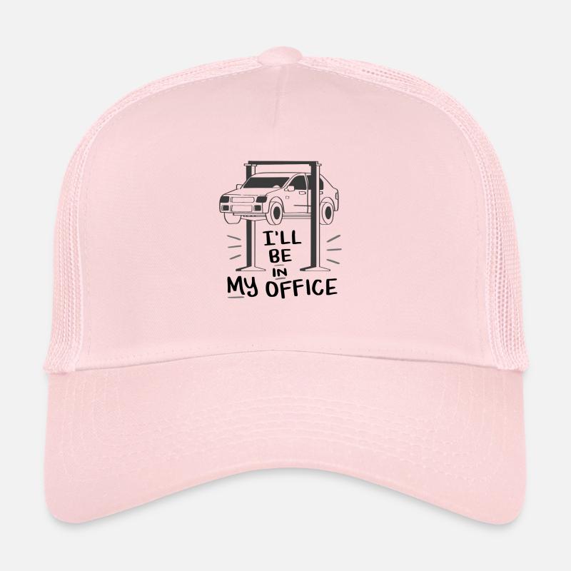 Werkstatt Mechaniker Auto Geschenk - Trucker Cap - Hellrosa