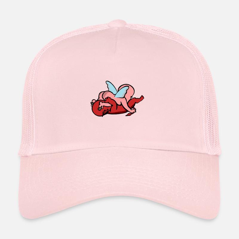 Playing angels and devils hug my hug Trucker Cap