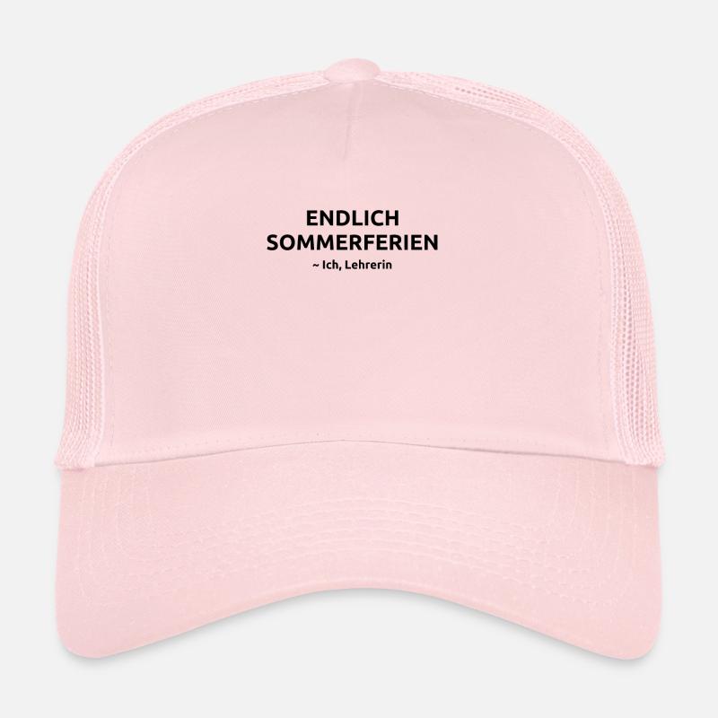 Endlich Sommerferien Lehrerin Spruch Geschenk Trucker Cap