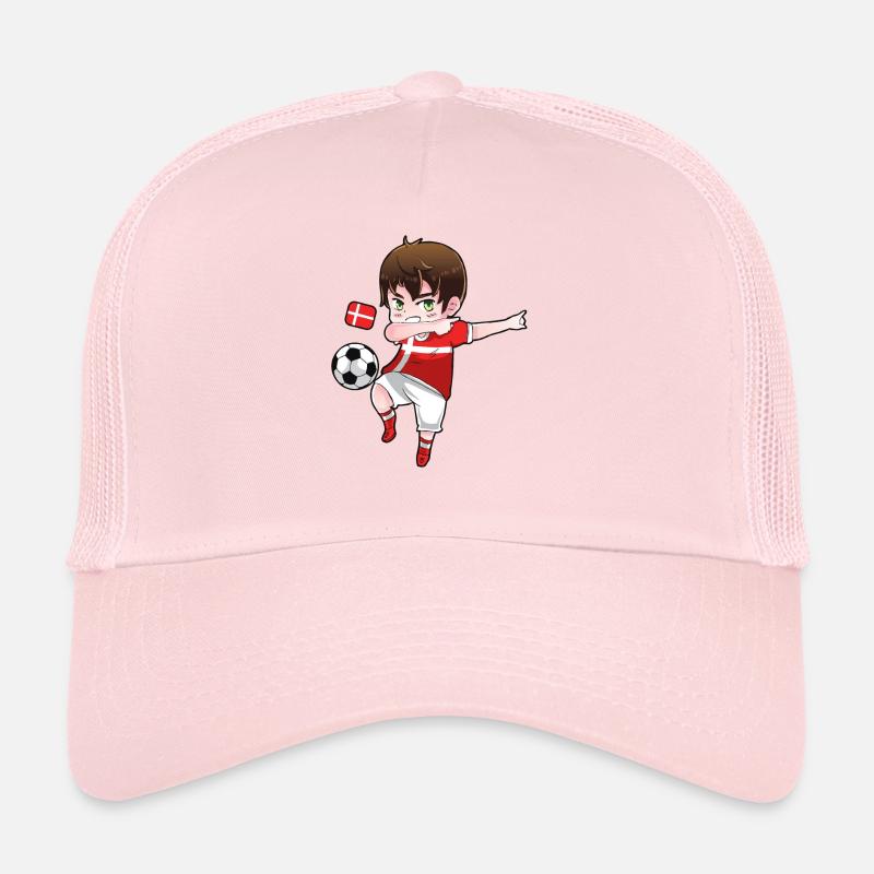 Dänemark Dabbing Fußball Spieler Dab Geschenk - Trucker Cap - Hellrosa