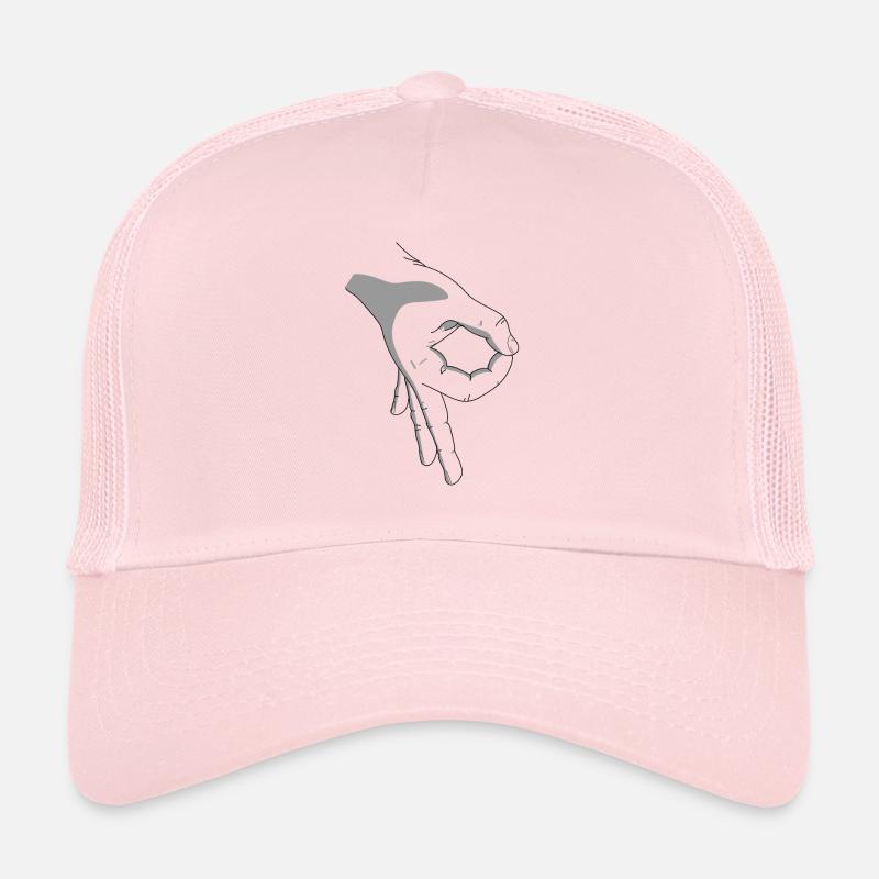 hand reingeschaut einigschaut spiel Jugend Kids - Trucker Cap - Hellrosa