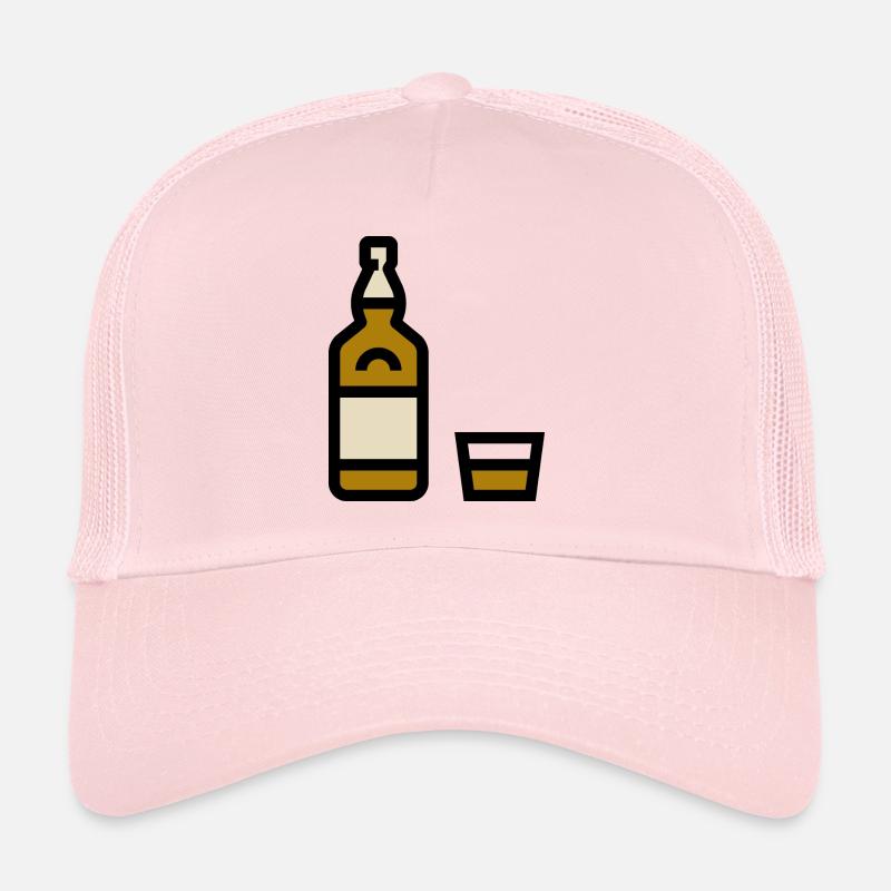 Whiskey bottle, whiskey bottle Trucker Cap