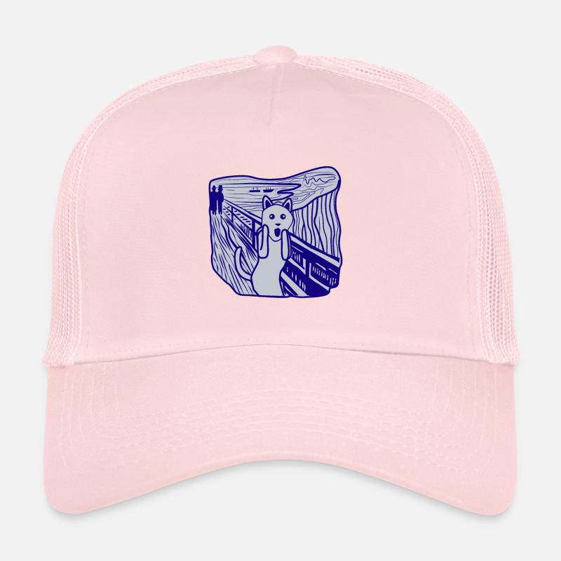 Cat is crying - Trucker Cap - pale pink