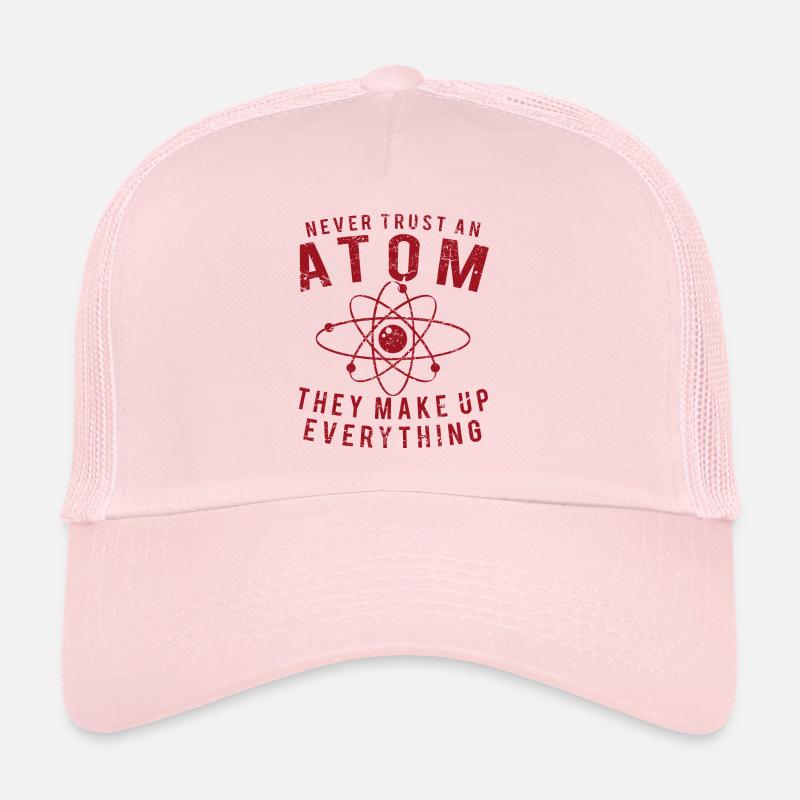 atome - Casquette trucker  - rose pâle